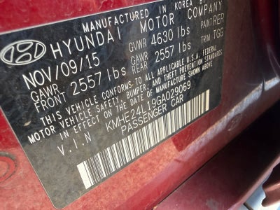 2016 Hyundai Sonata Hybrid SE