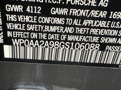 2016 Porsche 911 Carrera 4