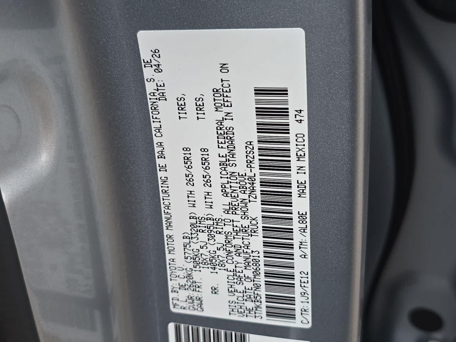 2026 Toyota Tacoma TRD Sport