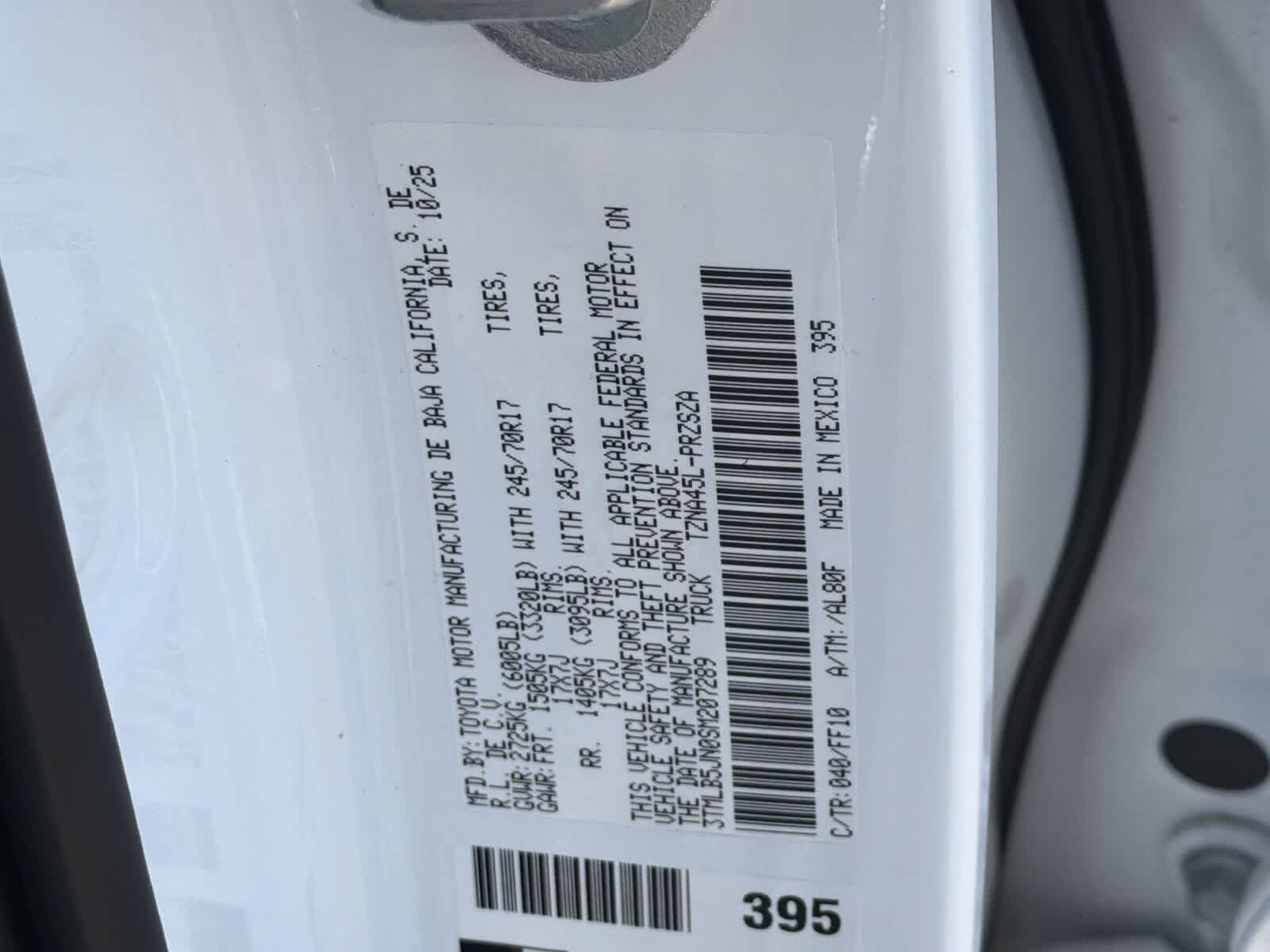 2025 Toyota Tacoma SR5