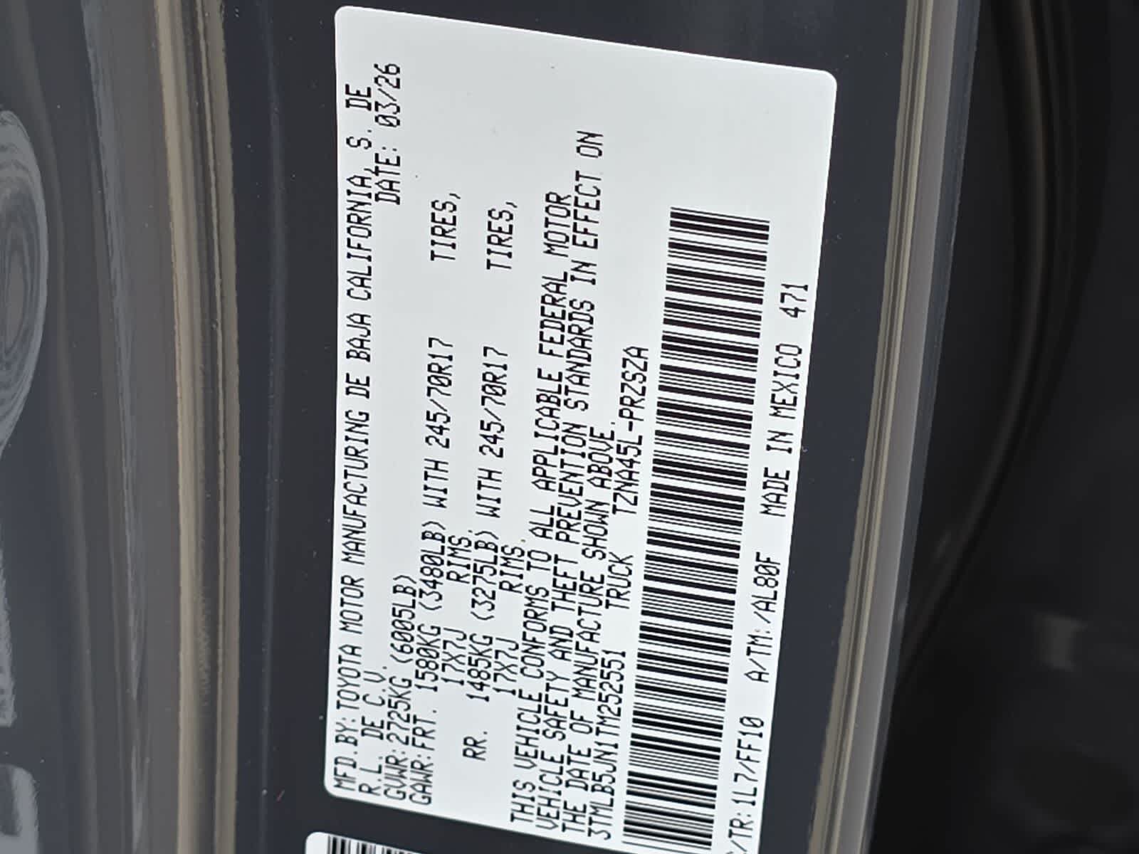 2026 Toyota Tacoma SR5
