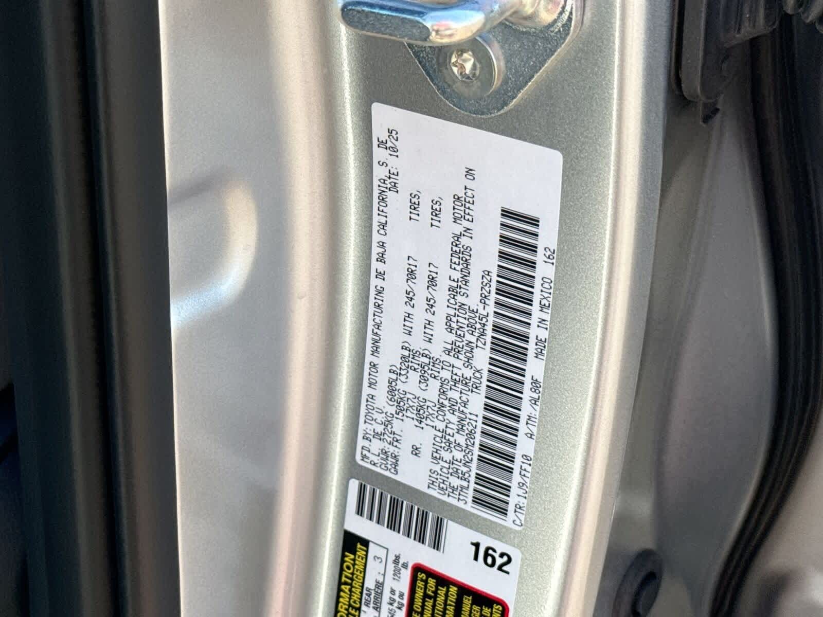 2025 Toyota Tacoma SR5