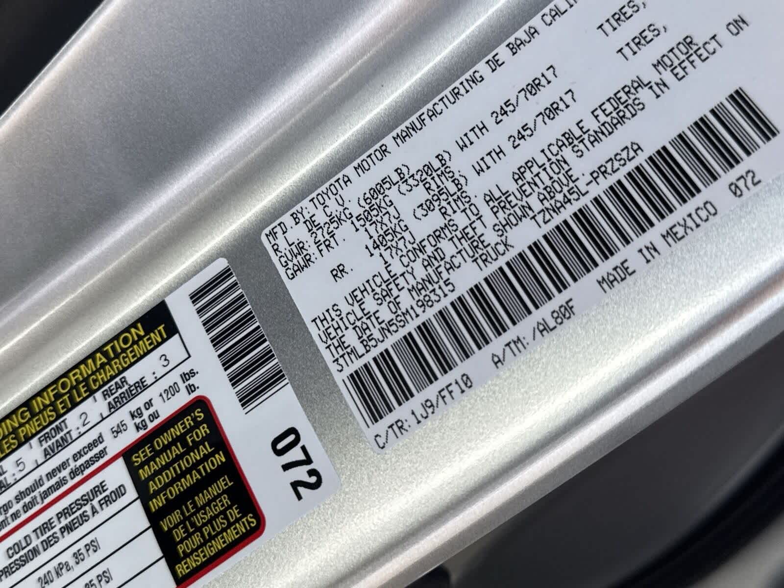 2025 Toyota Tacoma SR5