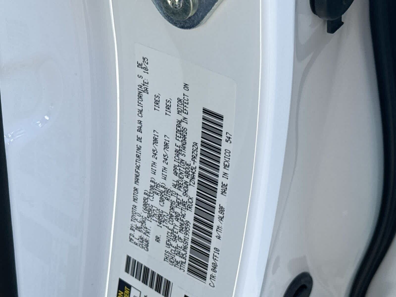 2025 Toyota Tacoma SR5