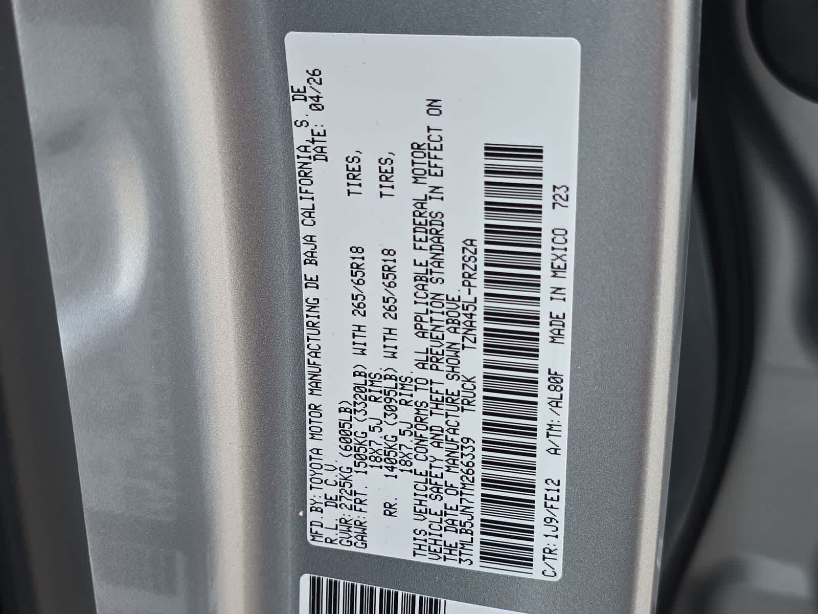 2026 Toyota Tacoma TRD Sport