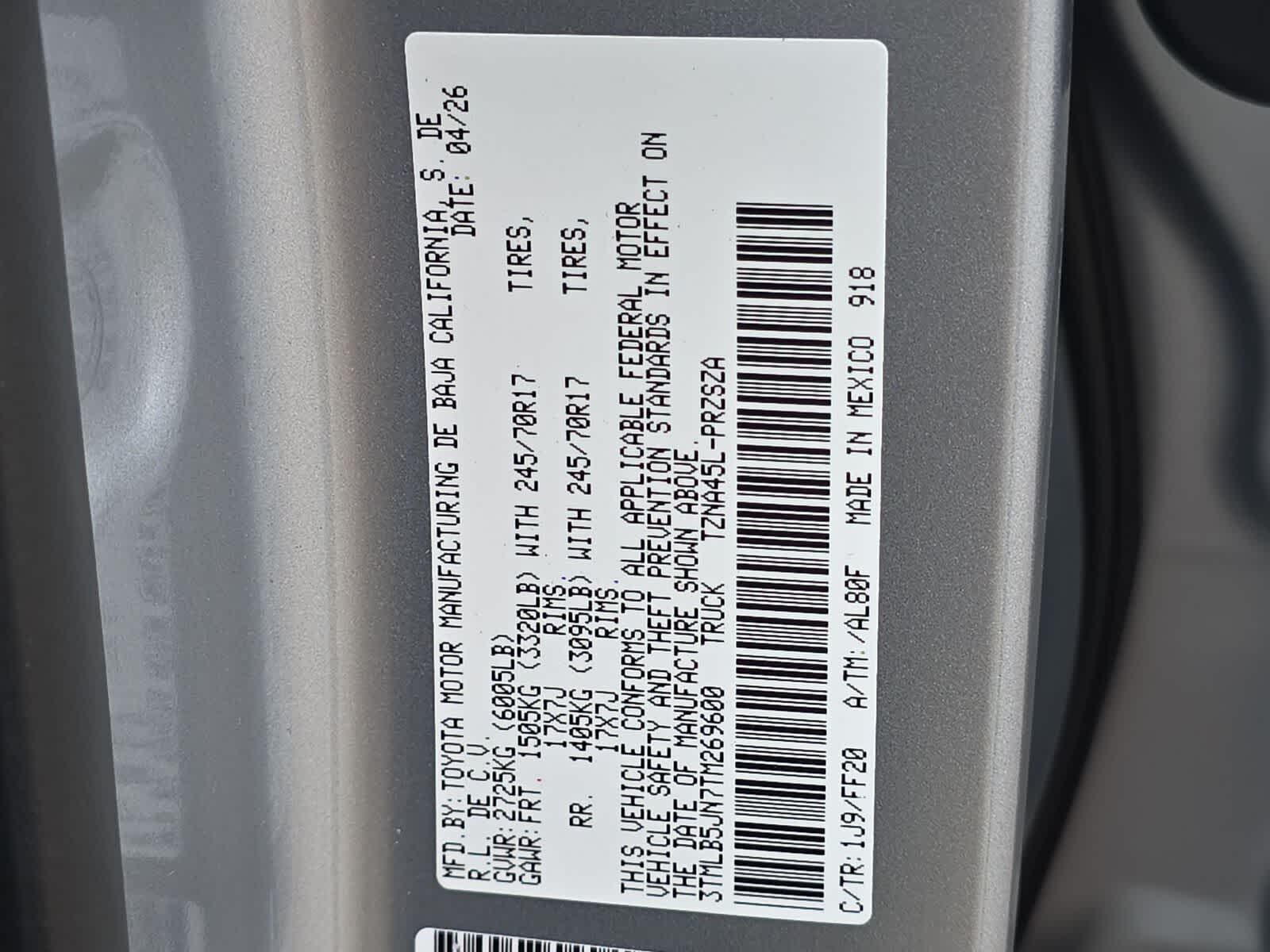 2026 Toyota Tacoma SR5