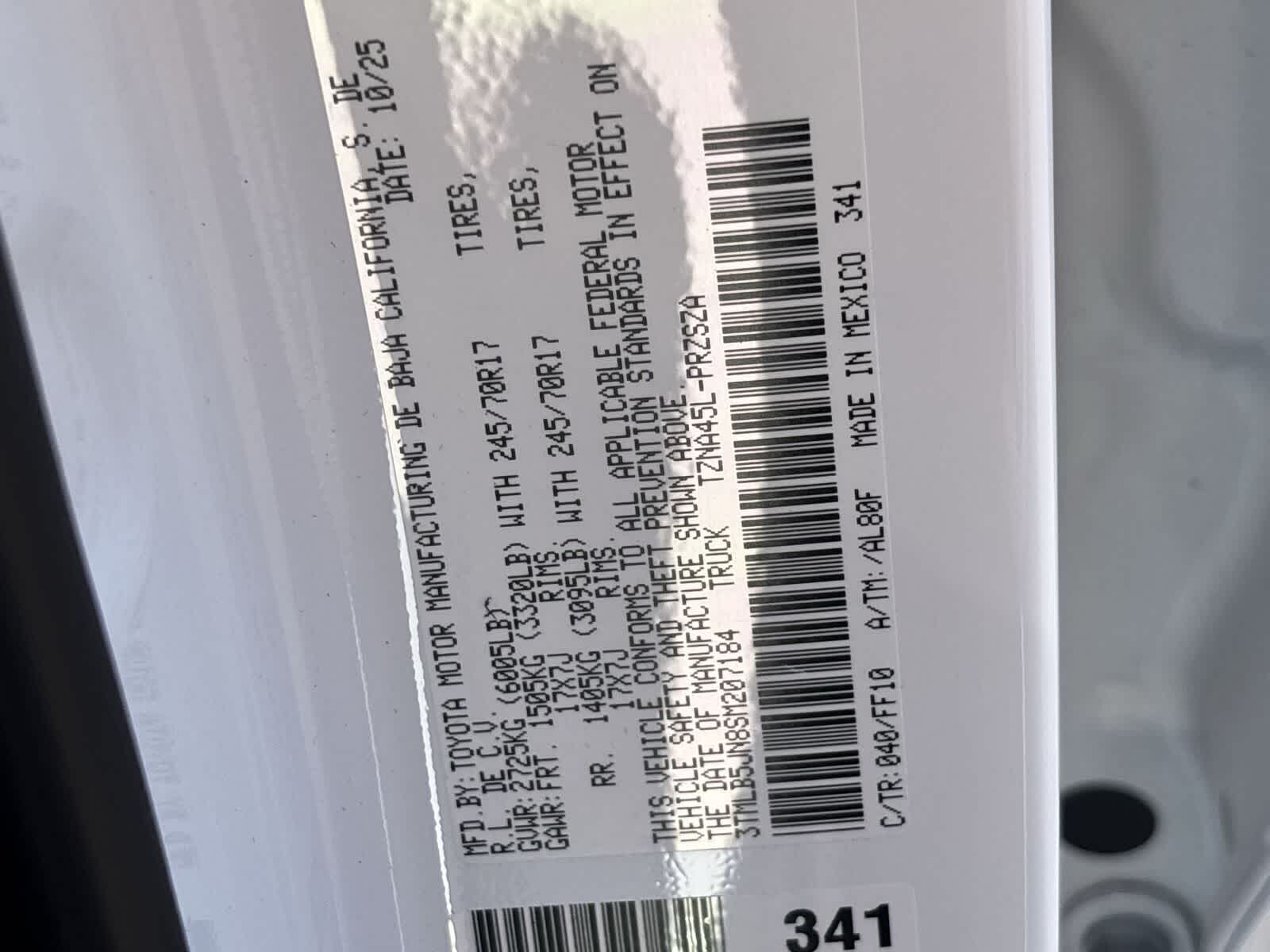 2025 Toyota Tacoma SR5