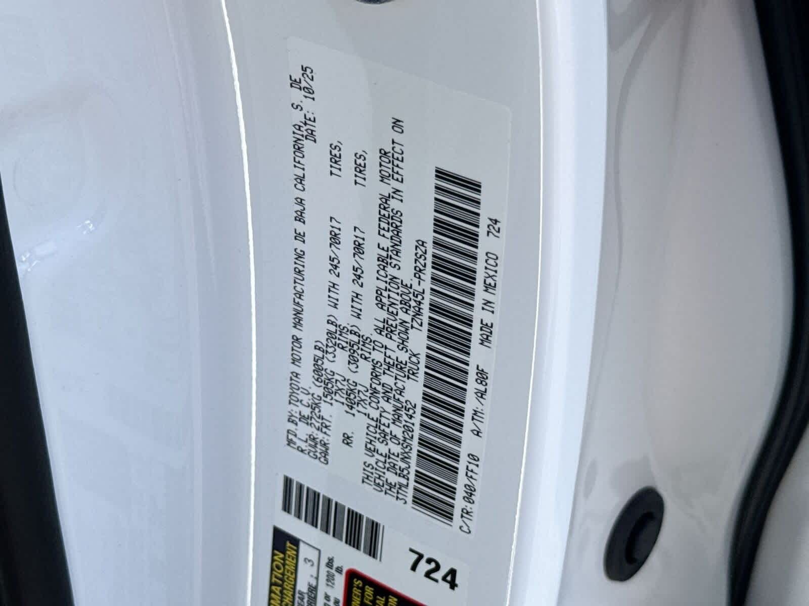 2025 Toyota Tacoma SR5