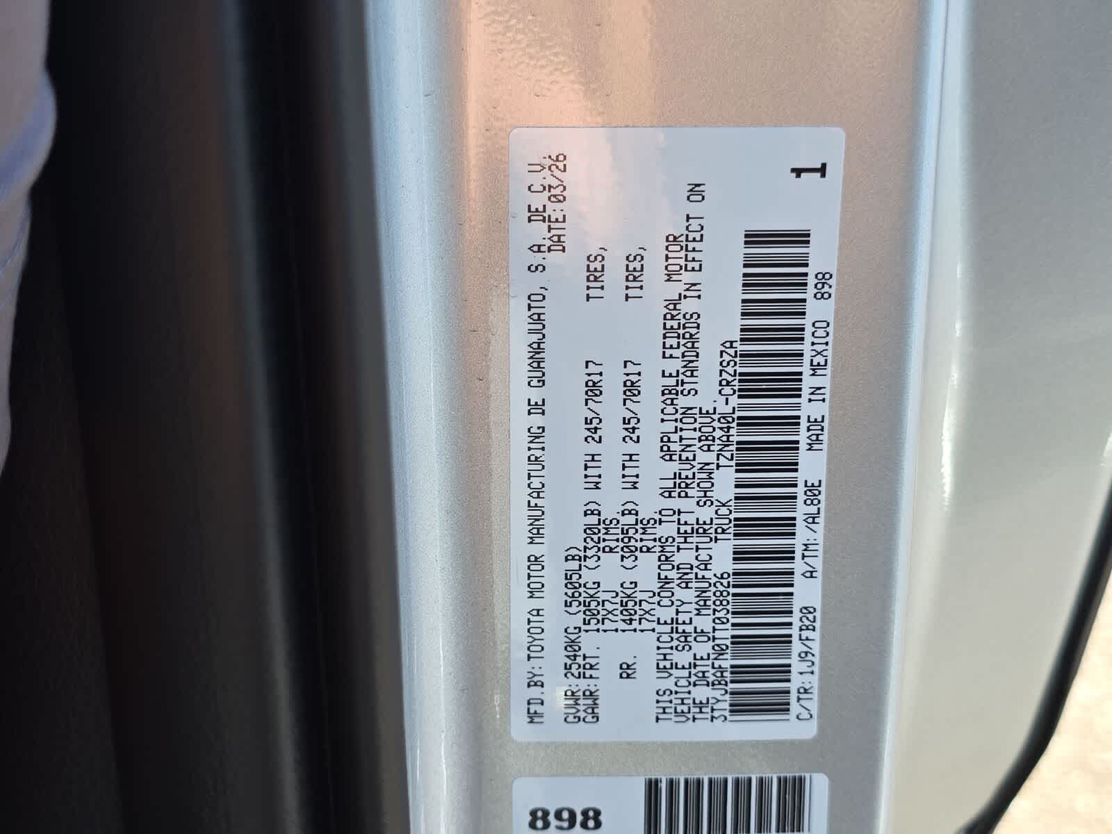 2026 Toyota Tacoma SR5