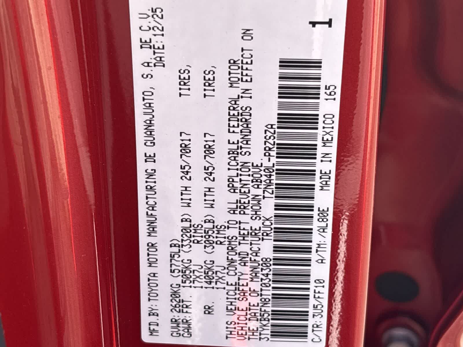 2026 Toyota Tacoma SR5