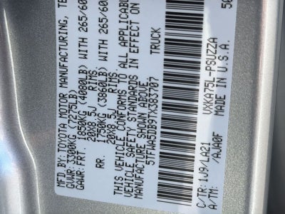 2026 Toyota Tundra Platinum