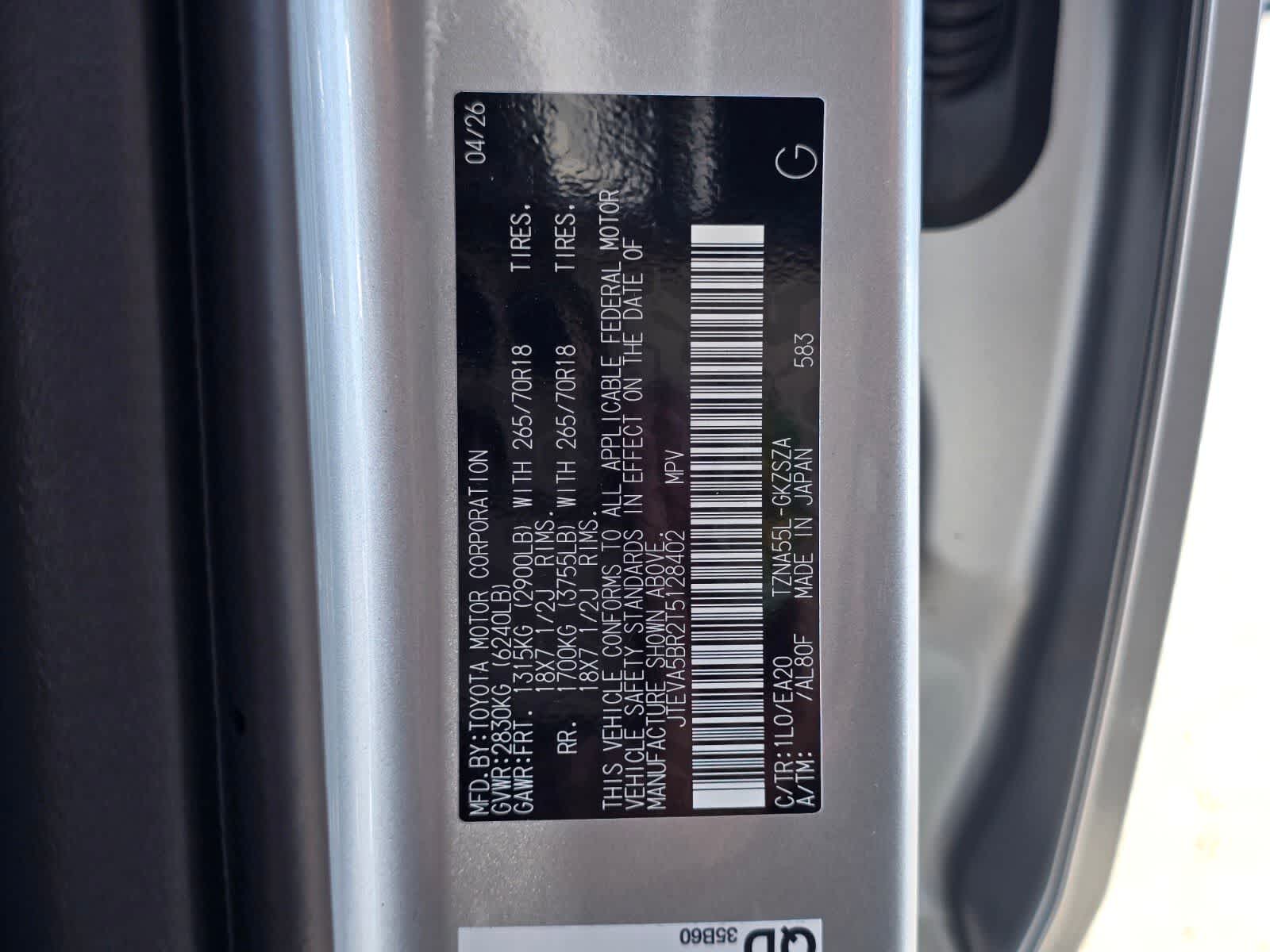 2026 Toyota 4Runner TRD Off-Road Premium