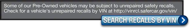 Check for a vehicle's unrepaired recalls by VIN