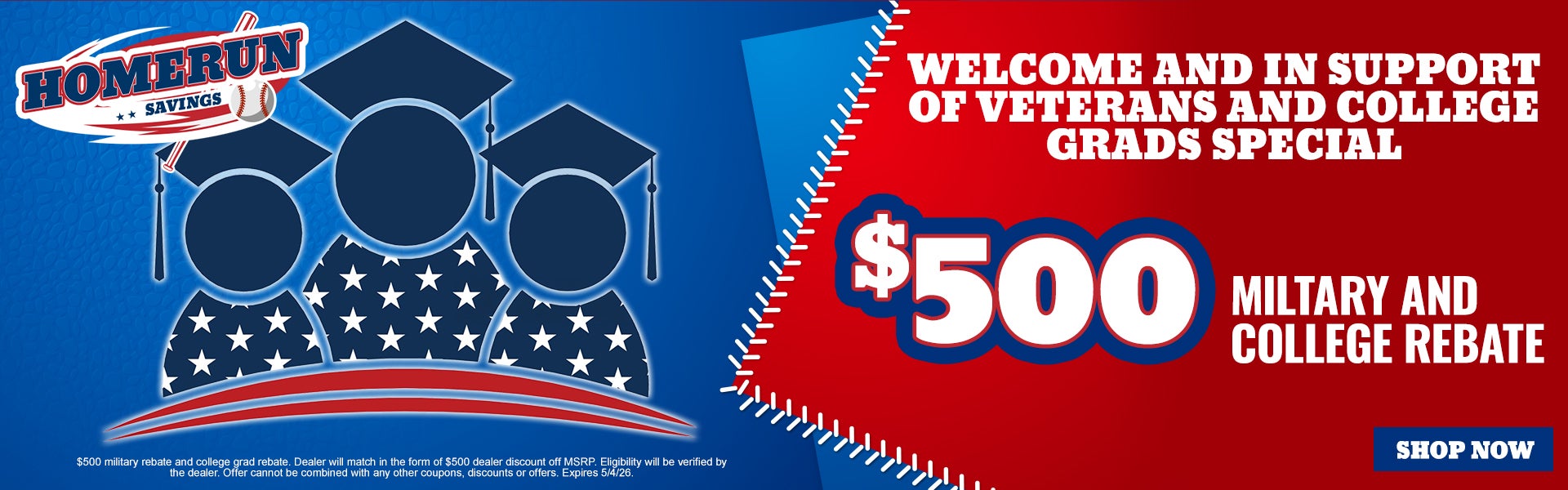 $500 Military & College Rebate
