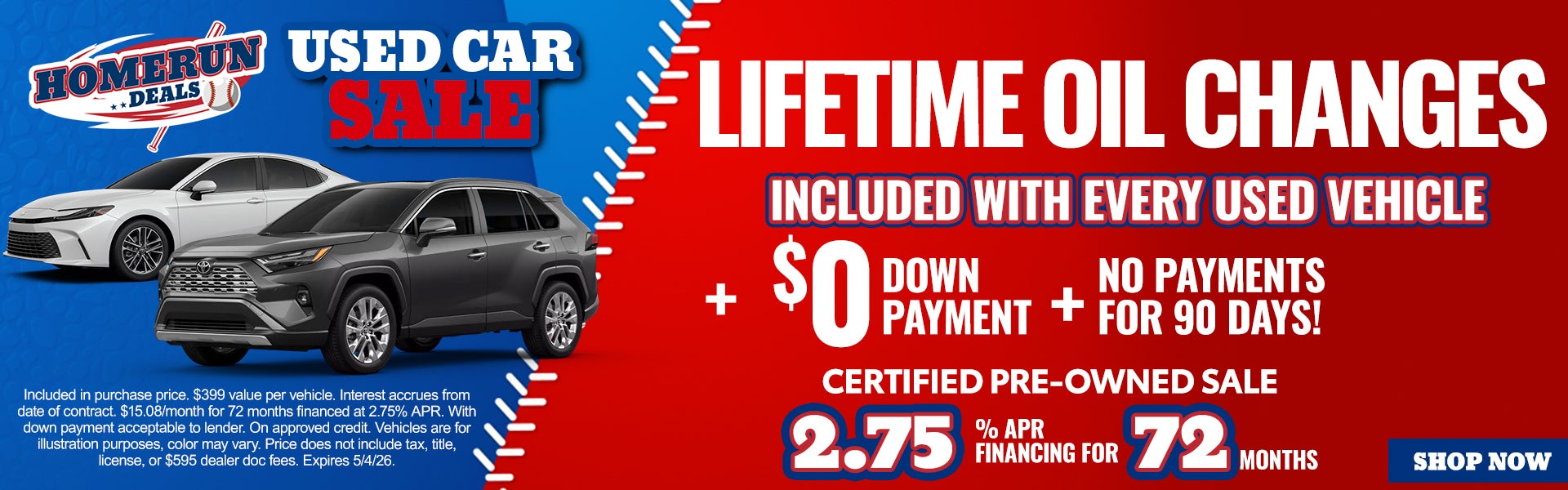 Lifetime Oil Changes on Used