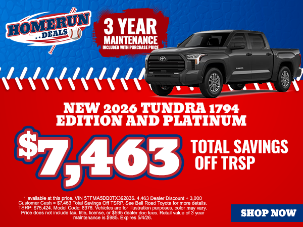 Tundra 1794 Edition and Platinum