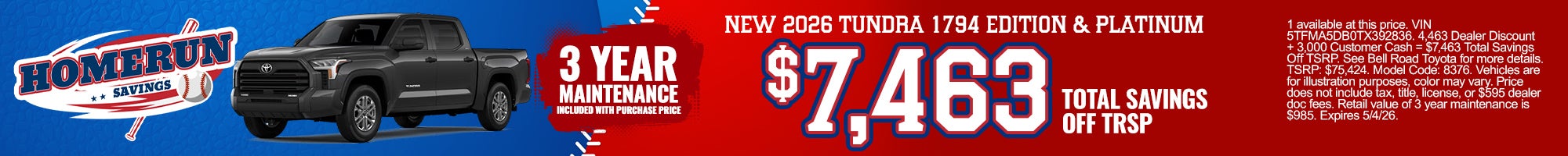 New 2026 Tundra 1794 Edition and Platinum