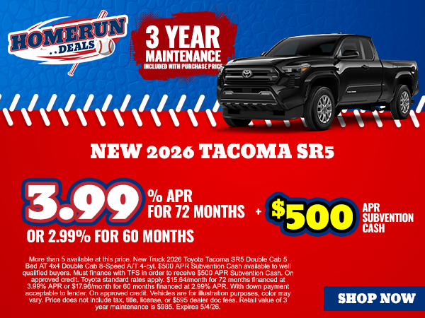New 2026 Tacoma SR5