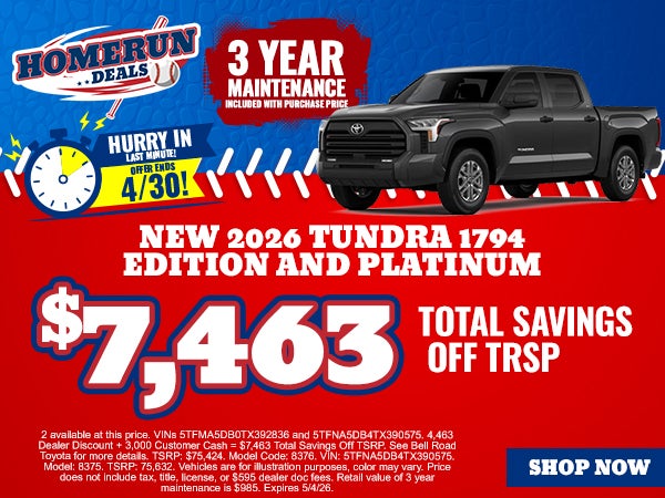 Tundra 1794 Edition and Platinum