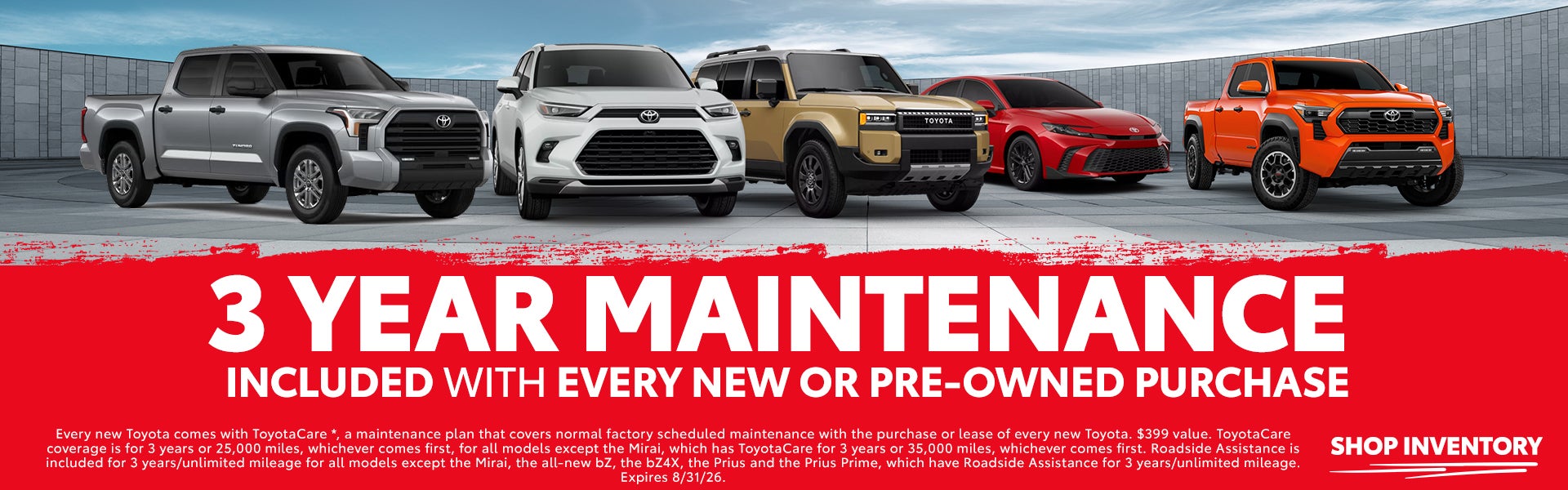 3 Year Complimentary Maintenance 
