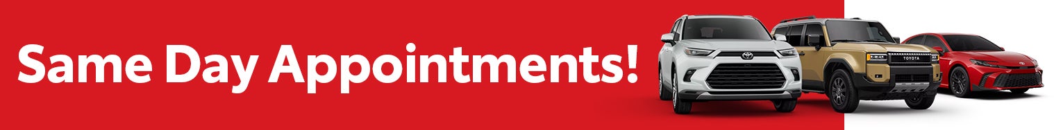 Same Day Appointments!