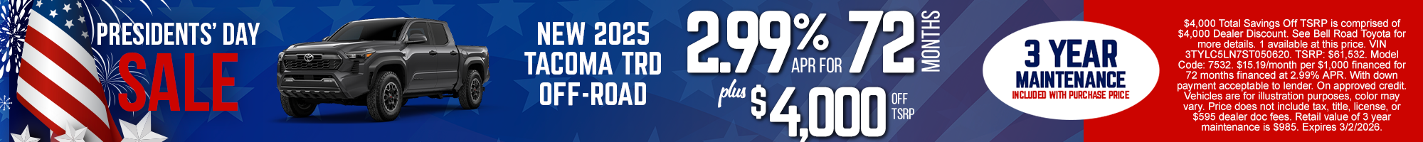 New 2025 Toyota Tacoma TRD Off-Road