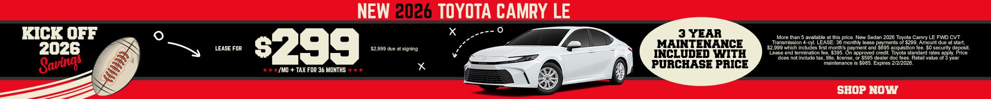 New 2026 Toyota Camry LE