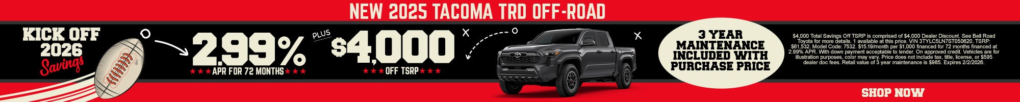 New 2025 Toyota Tacoma TRD Off-Road