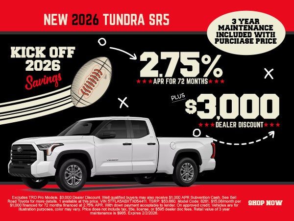 New 2026 Tundra SR5