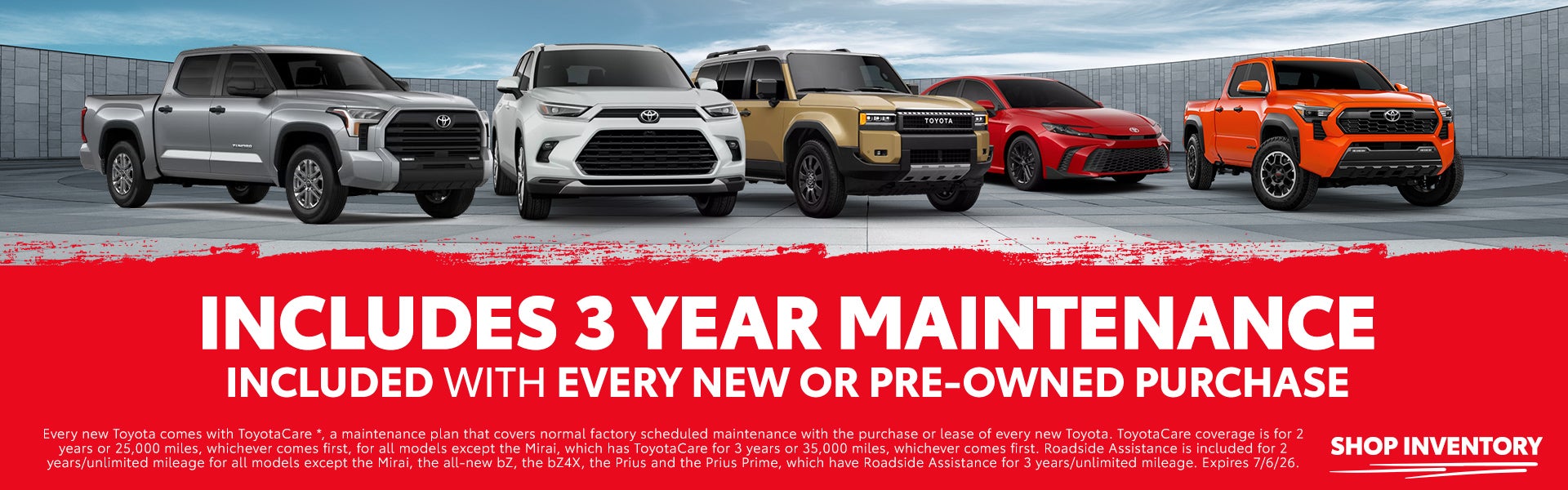 3 Year Complimentary Maintenance 