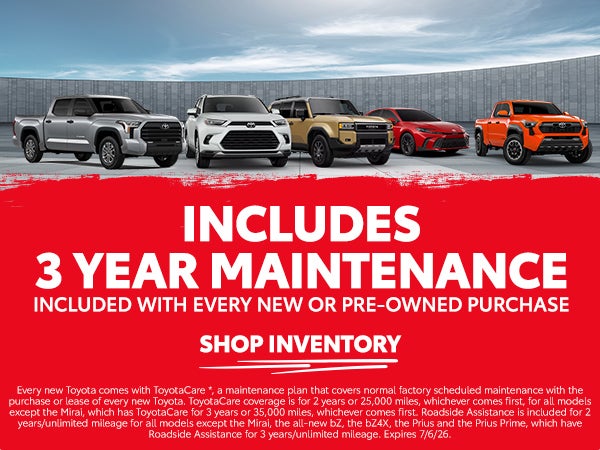 3 Year Complimentary Maintenance 