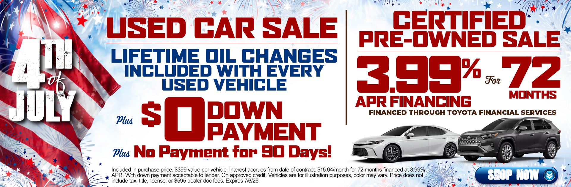 Lifetime Oil Changes on Used