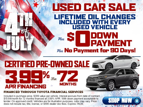 Lifetime Oil Changes on Used