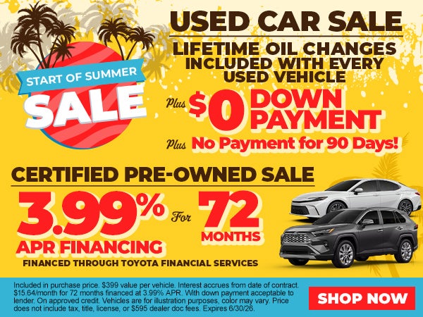 Lifetime Oil Changes on Used