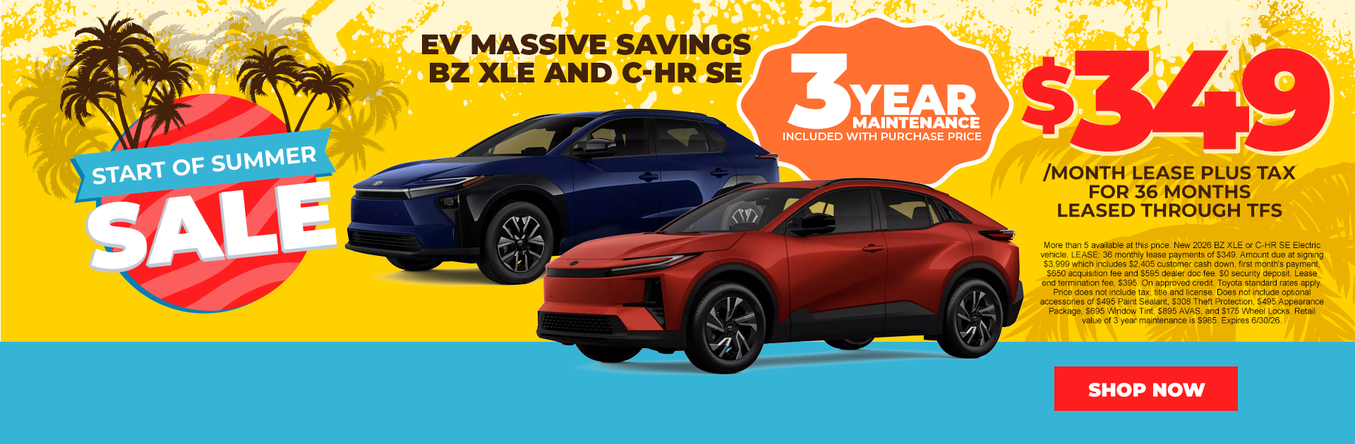 BZ XLE and C-HR SE
