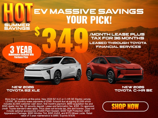 BZ XLE and C-HR SE