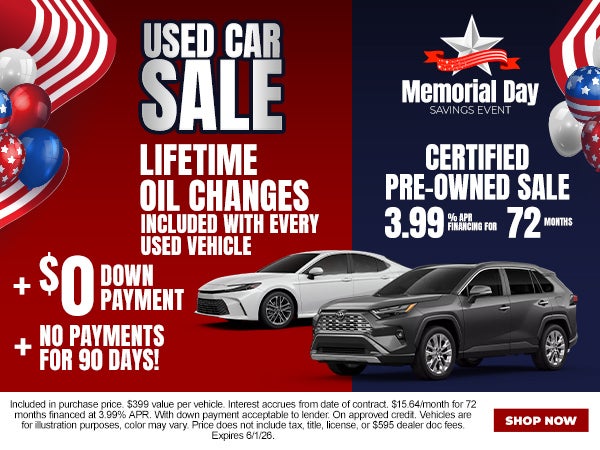 Lifetime Oil Changes on Used