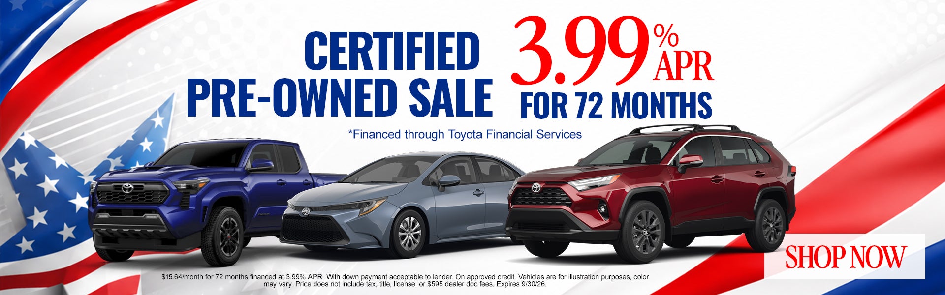 Certified Pre-Owned Sale
