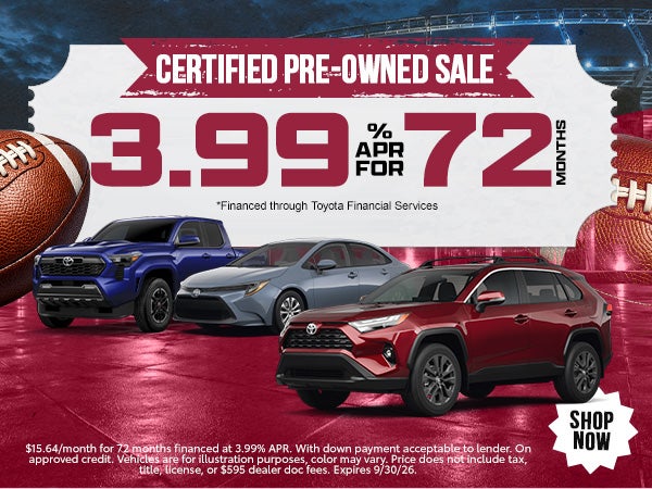 Certified Pre-Owned Sale